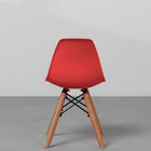 Cadeira Eiffel Infantil Base Madeira - Vermelha