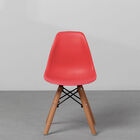 Cadeira Eiffel Infantil Base Madeira - Vermelha