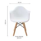 Cadeira Eiffel Infantil Com Braço Branca