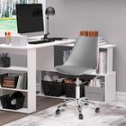 Cadeira Eiffel Office Base Giratória - Cinza