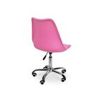 Cadeira Eiffel Office Base Giratória - Rosa