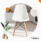 Cadeira Eiffel Saarinen Wood Pés De Madeira - Branco