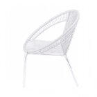 Cadeira Em Aco E Cordas Pvc Cancun Branco