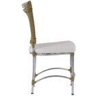 Cadeira Em Alumínio E Fibra Sintética Jk Para Cozinha E Edícu