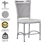 Cadeira Em Alumínio E Fibra Sintética Jk Para Cozinha E Edícu