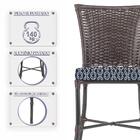 Cadeira Em Alumínio E Fibra Sintética Turquia Zanutto Com Tec