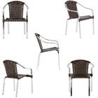 Cadeira Em Alumino/fibra Sintetica P/externa Sacada 5 Unid.