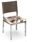 Cadeira Em Fibra Sintética E Alumínio Para Cozinha Sala