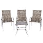 Cadeira Em Junco Colombia 3 Unidades E Mesa Baixa Colombia Pa