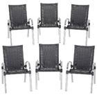 Cadeira Em Junco Colombia 6 Unidades Para Area Externa Em Alu