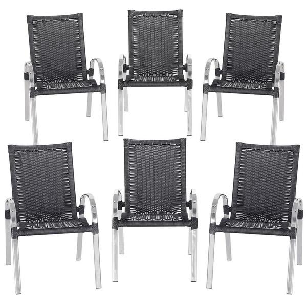 Cadeira Em Junco Colombia 6 Unidades Para Area Externa Em Alu