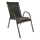 Cadeira Em Junco Para Varanda/area Externa Solitária Preto