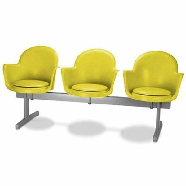 Cadeira Em Longarina 3 Lugares Linha Polipropileno Moon Amare