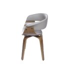 Cadeira Em Madeira Elba  Fendi/marrom