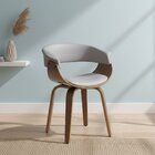 Cadeira Em Madeira Elba  Fendi/marrom