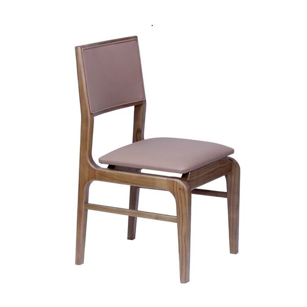 Cadeira Em Madeira Maciça E Encosto Estofado Vicky, Assento C