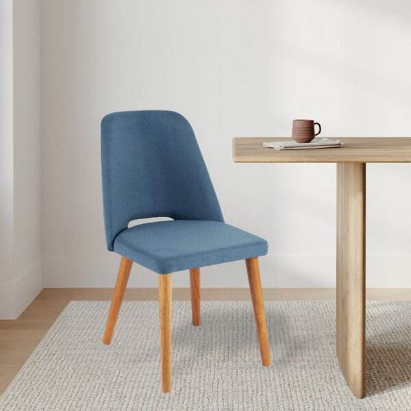 Cadeira Em Madeira Tauari Malta Yescasa Azul