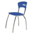 Cadeira Em Polipropileno Banqueta Escritório Candy Azul