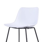 Cadeira Em Polipropileno Diana Branco Base Metal R02 - D'rossi