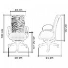 Cadeira Em Tela Middle Giratória Braço Corsa Tecido J. Serran