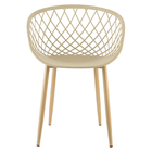 Cadeira Em Tressê Clarice Polipropileno Nude R02 - D'rossi