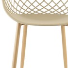 Cadeira Em Tressê Kit 2 Clarice Polipropileno Nude R02 - D'ro