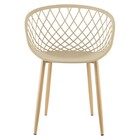 Cadeira Em Tressê Kit 2 Clarice Polipropileno Nude R02 - D'ro