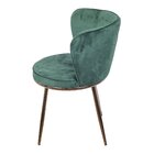 Cadeira Em Veludo Nanda Verde Escuro