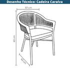 Cadeira Empilhável Área Externa Caraíva Rivatti Alumínio Pret