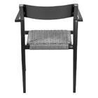 Cadeira Empilhável Área Externa Jurerê Rivatti Alumínio Preto