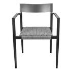 Cadeira Empilhável Área Externa Jurerê Rivatti Alumínio Preto