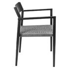 Cadeira Empilhável Área Externa Jurerê Rivatti Alumínio Preto