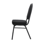 Cadeira Empilhável Auditório Hoteleira Hotel Fixa Preta