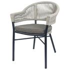 Cadeira Empilhável Caraíva Rivatti Em Aluminio Assento Em Tra