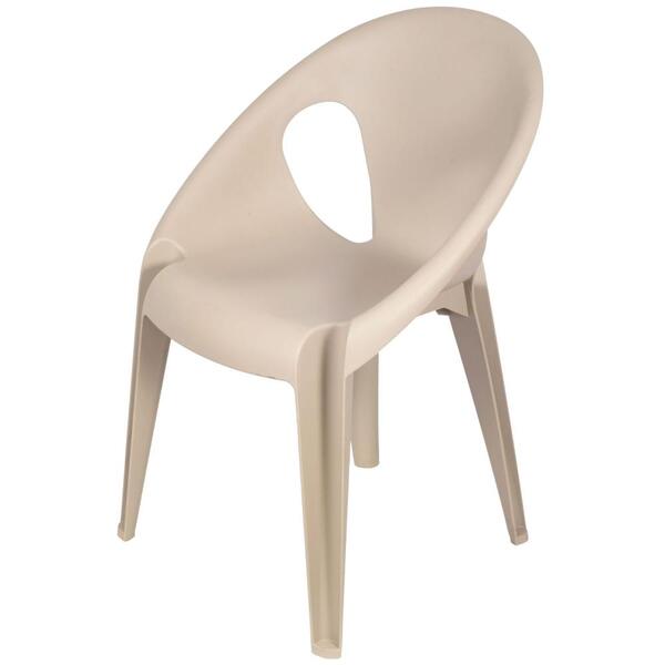 Cadeira Empilhavel Com Braço Drop Em Polipropileno Fendi