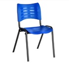 Cadeira Empilhável Fixa Para Escritório Azul - Masticmol - 20