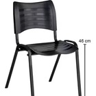 Cadeira Empilhável Fixa Para Escritório Verde - Masticmol - 2