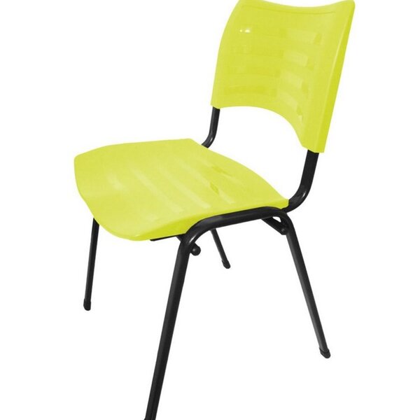 Cadeira Empilhável Iso Linha Polipropileno Iso Amarelo