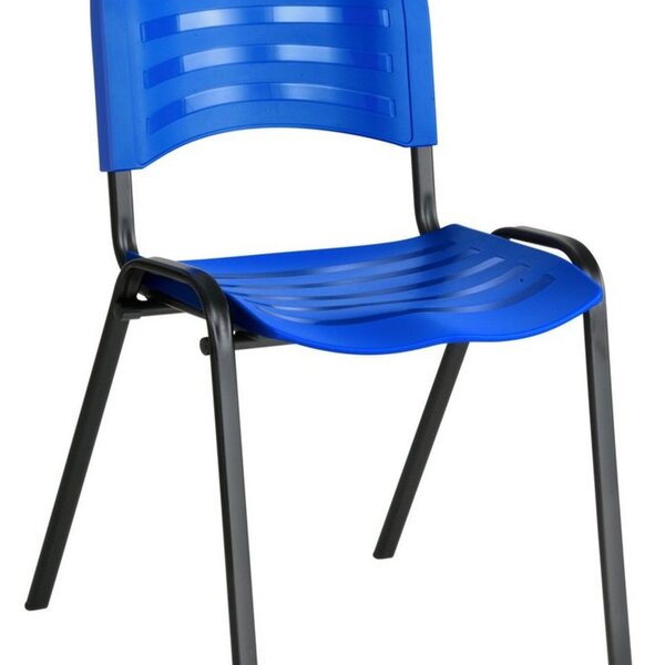 Cadeira Empilhável Iso Linha Polipropileno Iso Azul Azul