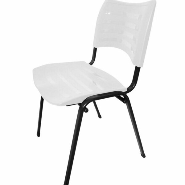 Cadeira Empilhável Iso Linha Polipropileno Iso Branco