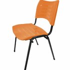 Cadeira Empilhável Iso Linha Polipropileno Iso Laranja