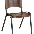 Cadeira Empilhável Iso Linha Polipropileno Iso Marrom