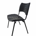 Cadeira Empilhável Iso Linha Polipropileno Iso Preto