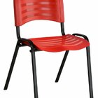 Cadeira Empilhável Iso Linha Polipropileno Iso Vermelho Verme