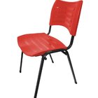 Cadeira Empilhável Iso Linha Polipropileno Iso Vermelho Verme