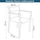 Cadeira Empilhável Jurerê Rivatti Em Aluminio Assento Em Tram