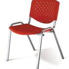 Cadeira Empilhável Linha Polipropileno Atenas Vermelho