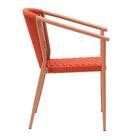 Cadeira Empilhável Oliveta Rivatti 57 Cm (larg) Estrutura Alu