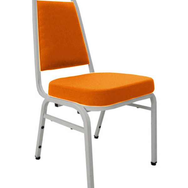 Cadeira Empilhável Para Auditórios Linha Hotel Plus Laranja
