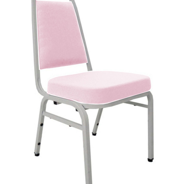 Cadeira Empilhável Para Auditórios Linha Hotel Plus Rosa